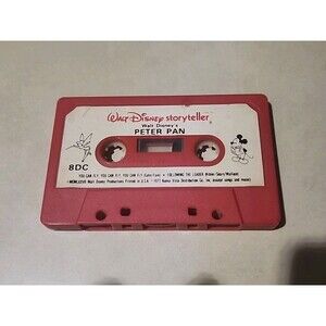 Disney Storyteller Peter Pan Red Cassette Tape 1977 8DC – Vintage Audio